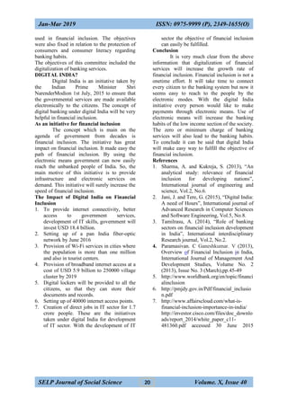 5 financial inclusion and digital india | PDF