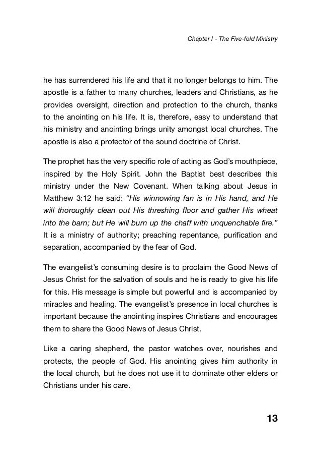 The Five Fold Ministry English - 