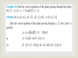 Three dimensional geometry | PPTX