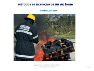 José Inácio
Agrupamento de Escolas Pinheiro e Rosa
Tecnologias e Processos
MÉTODOS DE EXTINÇÃO DE UM INCÊNDIO
ARREFECIMENTO
 