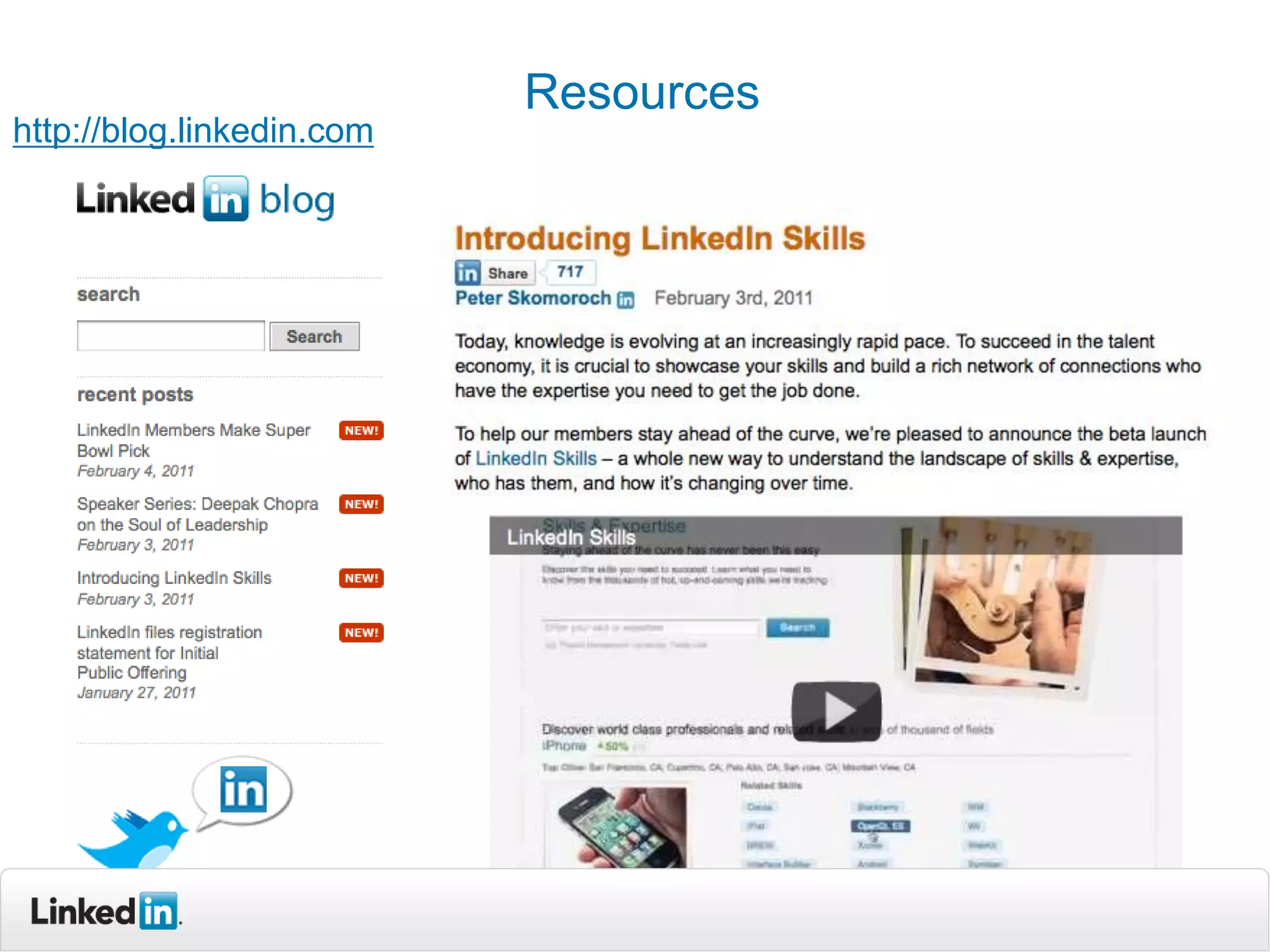 http://blog.linkedin.com
Recruiting Solutions
Resources
 