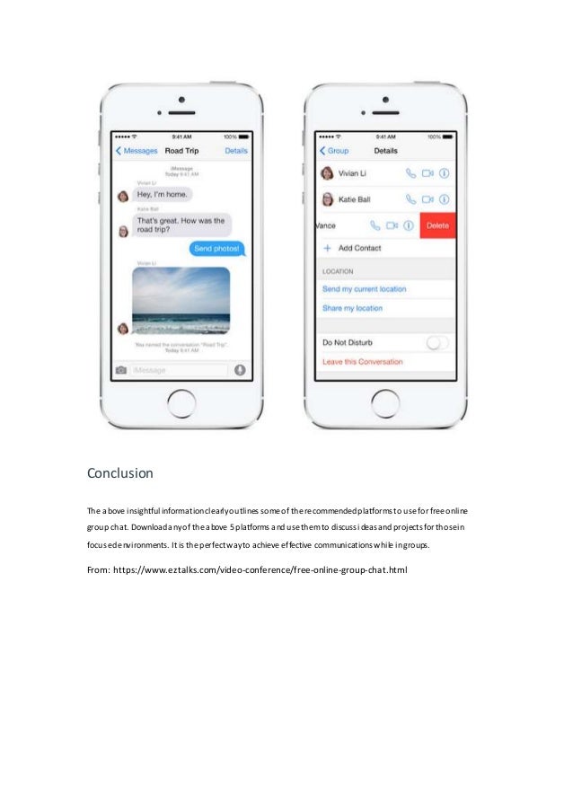ezTalks 5 free online group chat platforms