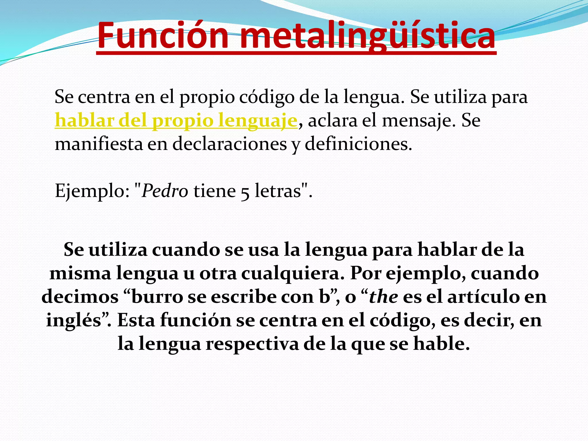 5 funciones del lenguaje | PPTX