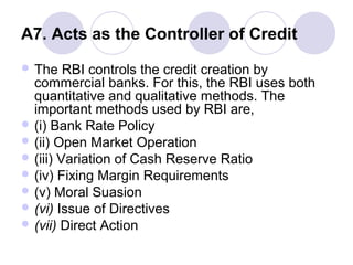 5 functions of rbi | PPT
