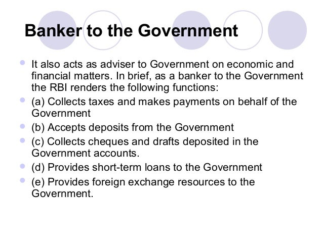 5 functions of rbi