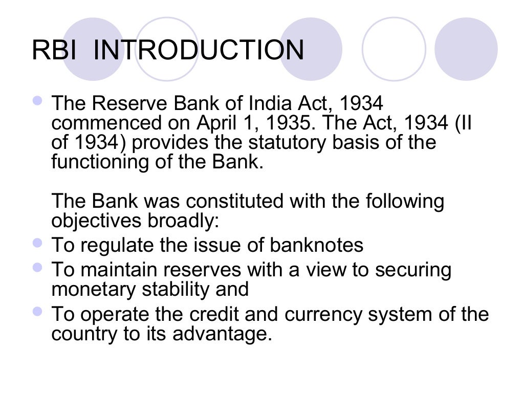 5 Functions Of Rbi