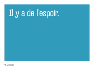 Il y a de l’espoir.




Message
 