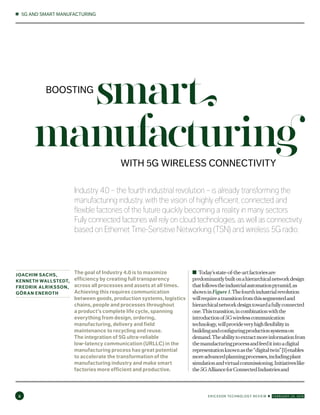 Ericsson Technology Review: Boosting smart manufacturing with 5G wireless connectivity
