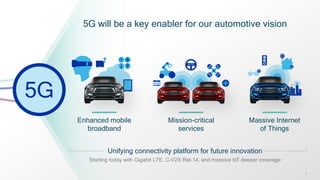 5G and Automative : Cellular V2X (vehicle-to-everything) | PDF