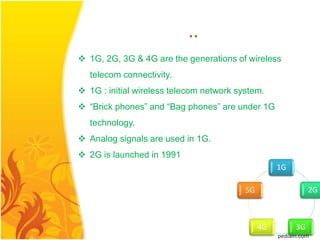 5 G MOBILE TECHNOLOGY PPT1 | PPTX