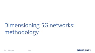 © 2018 Nokia36
Dimensioning 5G networks:
methodology
Public
 