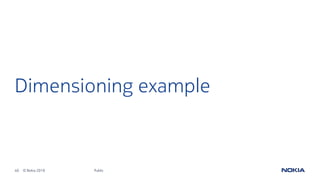 40 © Nokia 2019
Dimensioning example
Public
 