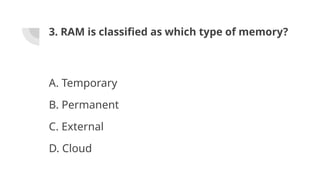 Classified Computer Memory Computer History, Software, Hardware, Classification & Computer Input ...
