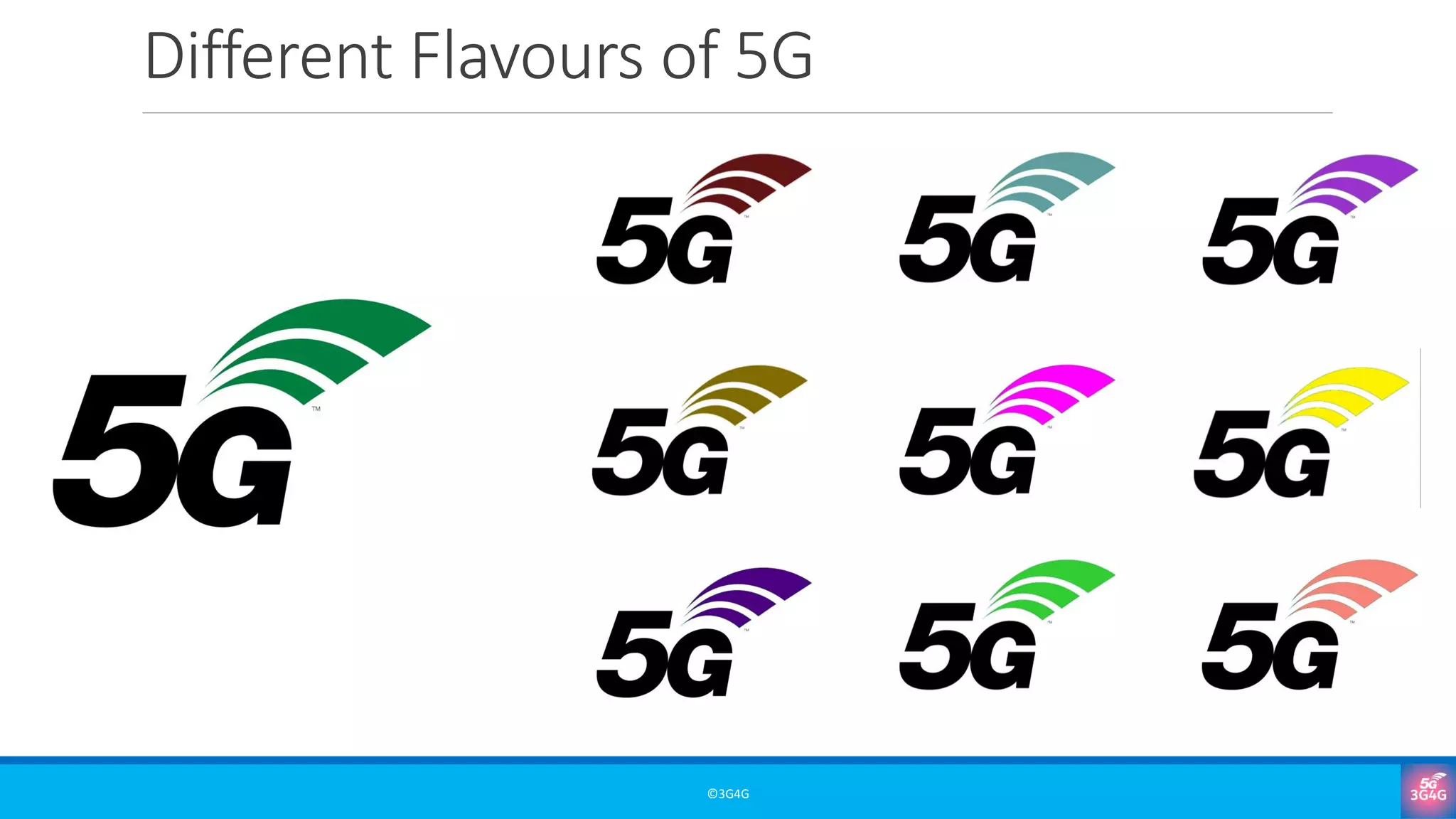 Different Flavours of 5G
©3G4G