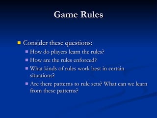 Game Rules | PPT | Board Games and Puzzles | Games and Puzzles