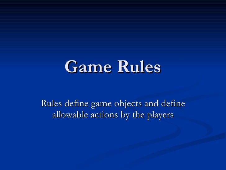 Game Rules