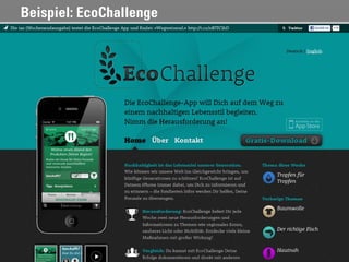 Beispiel: EcoChallenge




                         39
 
