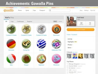 Achievements: Gowalla Pins
 