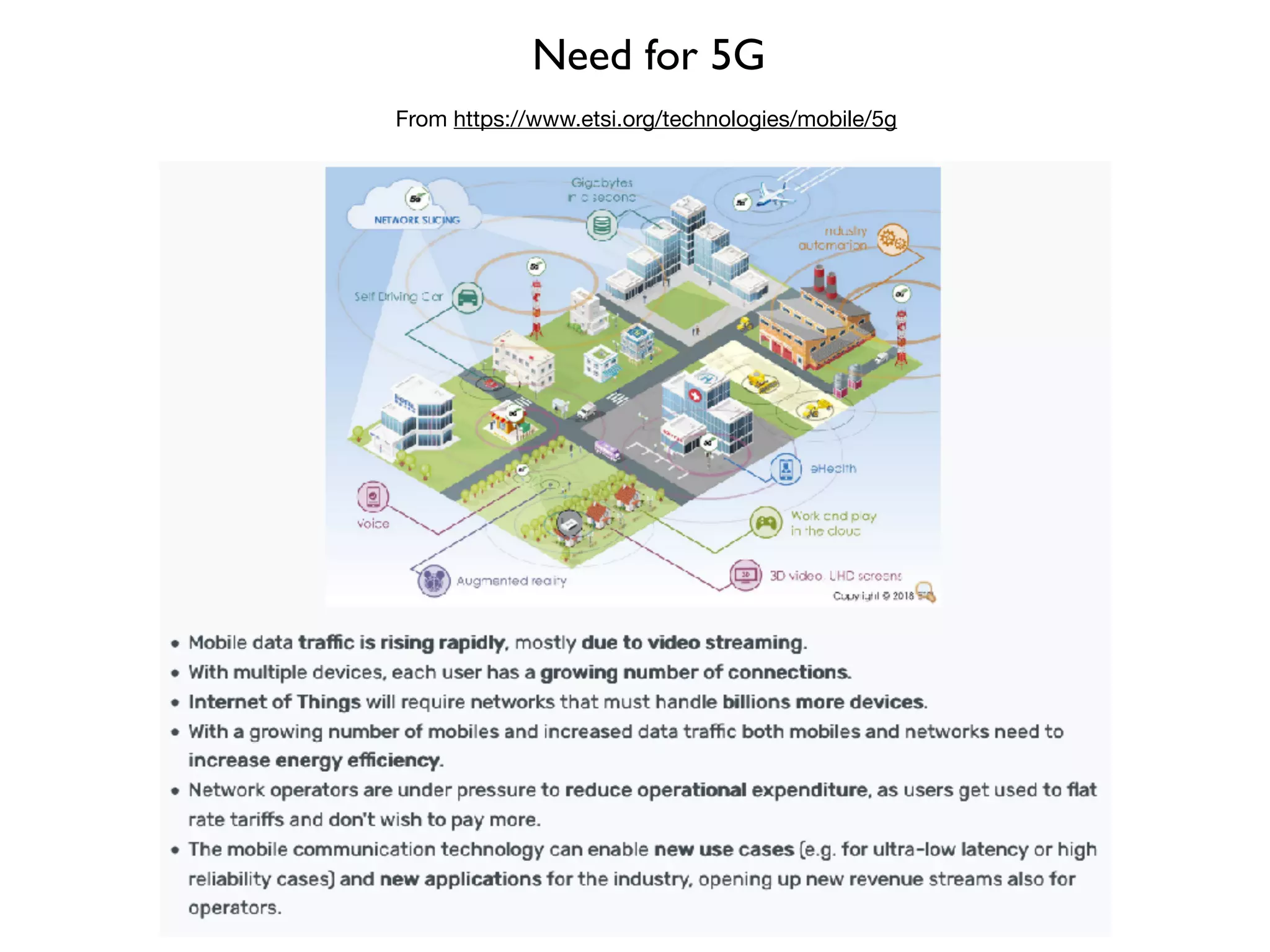 Need for 5G
From https://www.etsi.org/technologies/mobile/5g
 