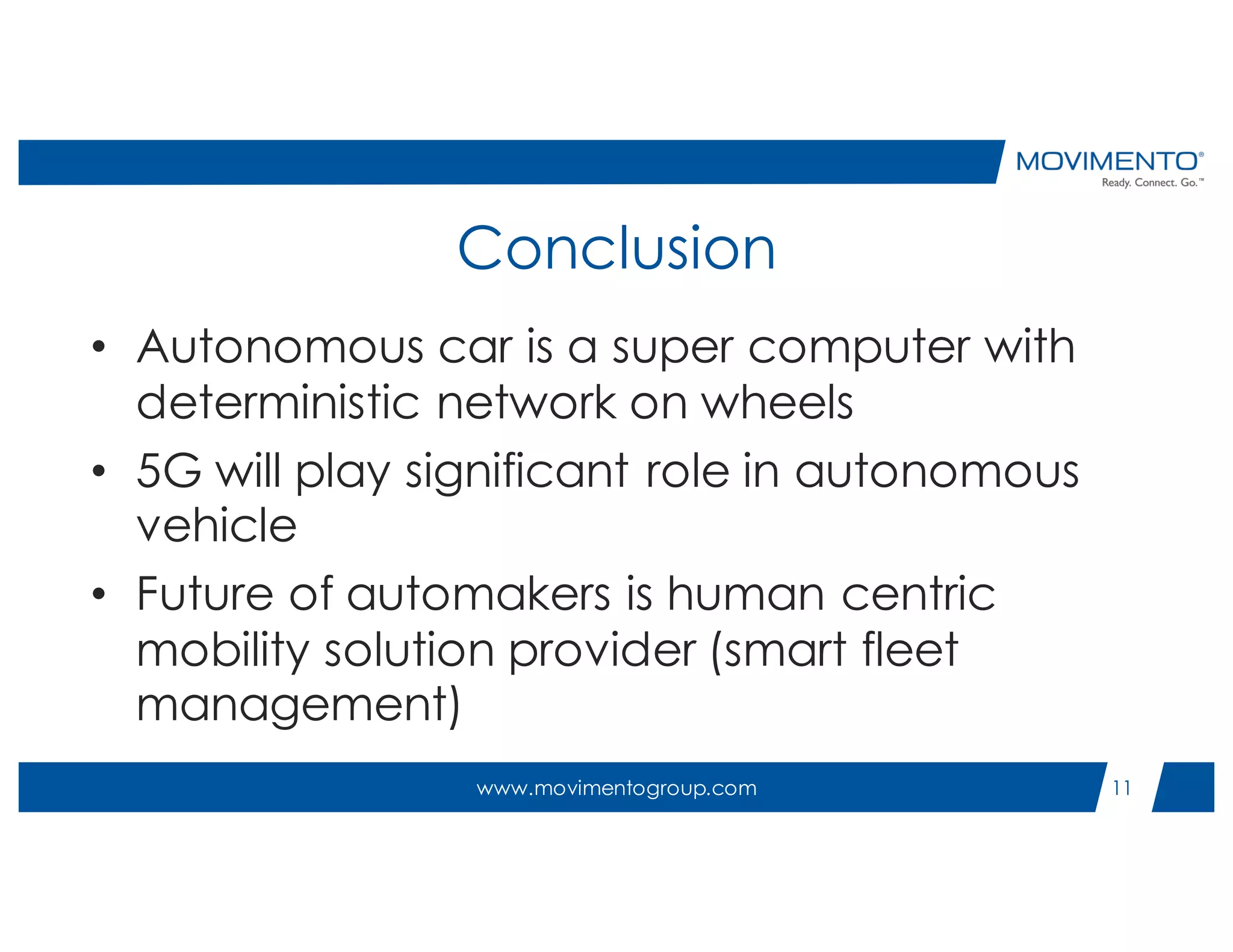 View of 5G and autonomous vehicle | PDF