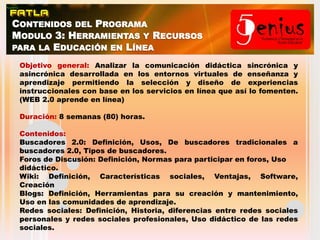 Standard, Benchmark  y SkillsBenchmark (marcas académicas)Benchmark1: Manejo del ElearningSkills (destrezas y habilidades) Skill :Incorporar las TIC como apoyo a la instrucción, facilitación y gestión de ambientes virtuales de aprendizaje.Skill: Manejo la comunicación didáctica sincrónica y asincrónica desarrollada en los entornos virtuales de aprendizaje.Skill:Selección y diseño de experiencias instruccionales con base en los servicios en línea 