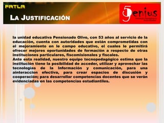 Utilización de nuevas opciones de uso de las TIC para la solución de problemas educativos.