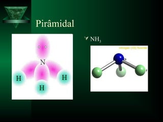 Pirâmidal
 NH3
 