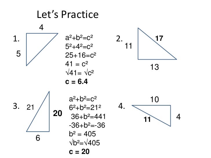5 Geometry Pythagorean Theorem