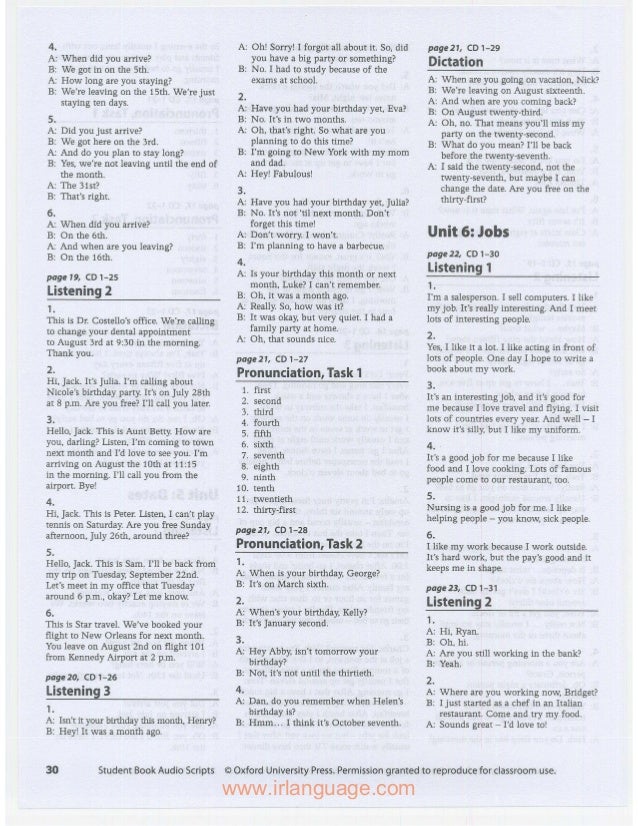 Tactics For Listening 3rd Basic Book Worksheets Vs Audio - 
