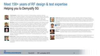 Meet 158+ years of RF design & test expertise
Helping you to Demystify 5G
Feb 2019 RF Lumination 2019 3
 