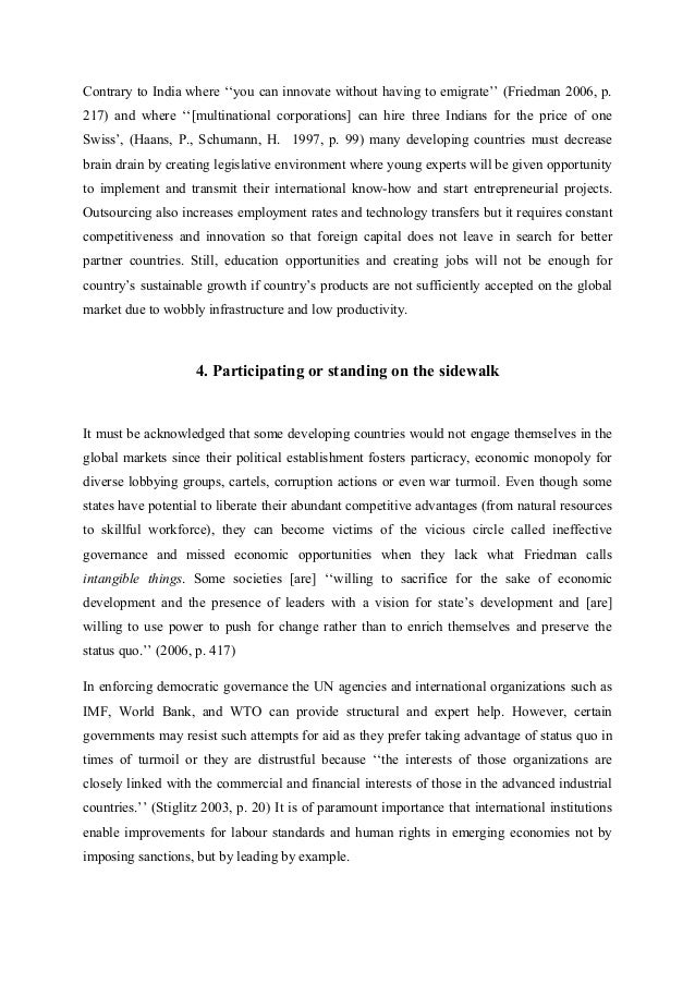 role of technology in globalization essay