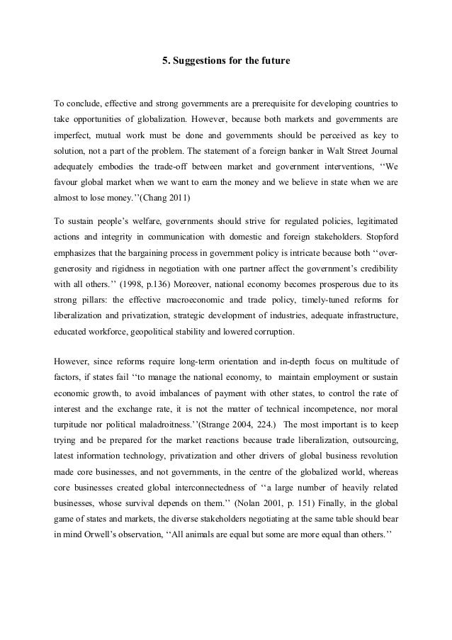 globalization essays