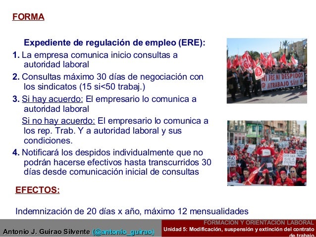 5gm. Modificación, suspensión y extinción del contrato