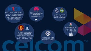 PJȥ륬`ǥ󥷥ƥ
ǤΥީ`ȥӥ뼼gЯ
v܇ʩO
OҕԪνͨι
20191119գ
5G Innovation Hub
չ_Ǻ
2019417գ
2016Innovation
Center of 5Gչ_
5GΥ٩`󥷥`
`5Gꥵ`ܡ
5G`˥󥰥ک`
5Gǥ󥫥ۤ
ڥ`󏊻
󥫥ˤ5G
Safety & Security
Smart Cityչ_
5Ggä
ƥꥸ
ƥ֧Ԯ
 