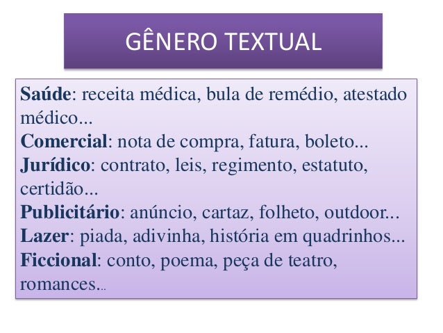 5º gênero e tipologia textual