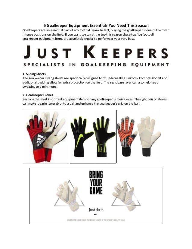 5 Goalkeeper Equipment Essentials You Need This Season