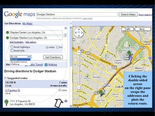 How to Navigate with Google Maps? When Moving East Direction: Right arrow key :  to move a small amount 