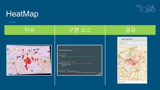 HeatMap
이슈 구현 소스 결과
 