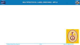 Profesor Daniel Díaz Ataucuri ddiaz1610@gmail.com2018
MULTIPROTOCOL LABEL SWICHING - MPLSMULTIPROTOCOL LABEL SWICHING - MPLS
 