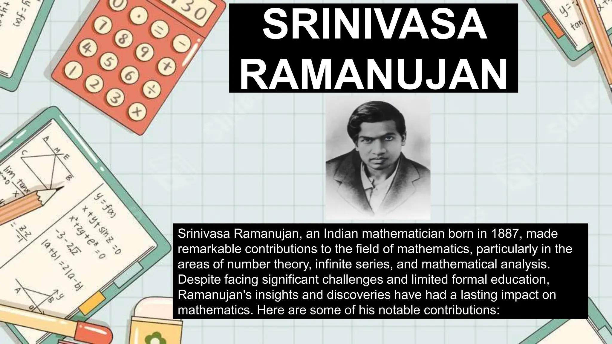 5 Great Indian Mathematicians Maths Pptx 5 Great Indian Mathematicians Maths Pptx