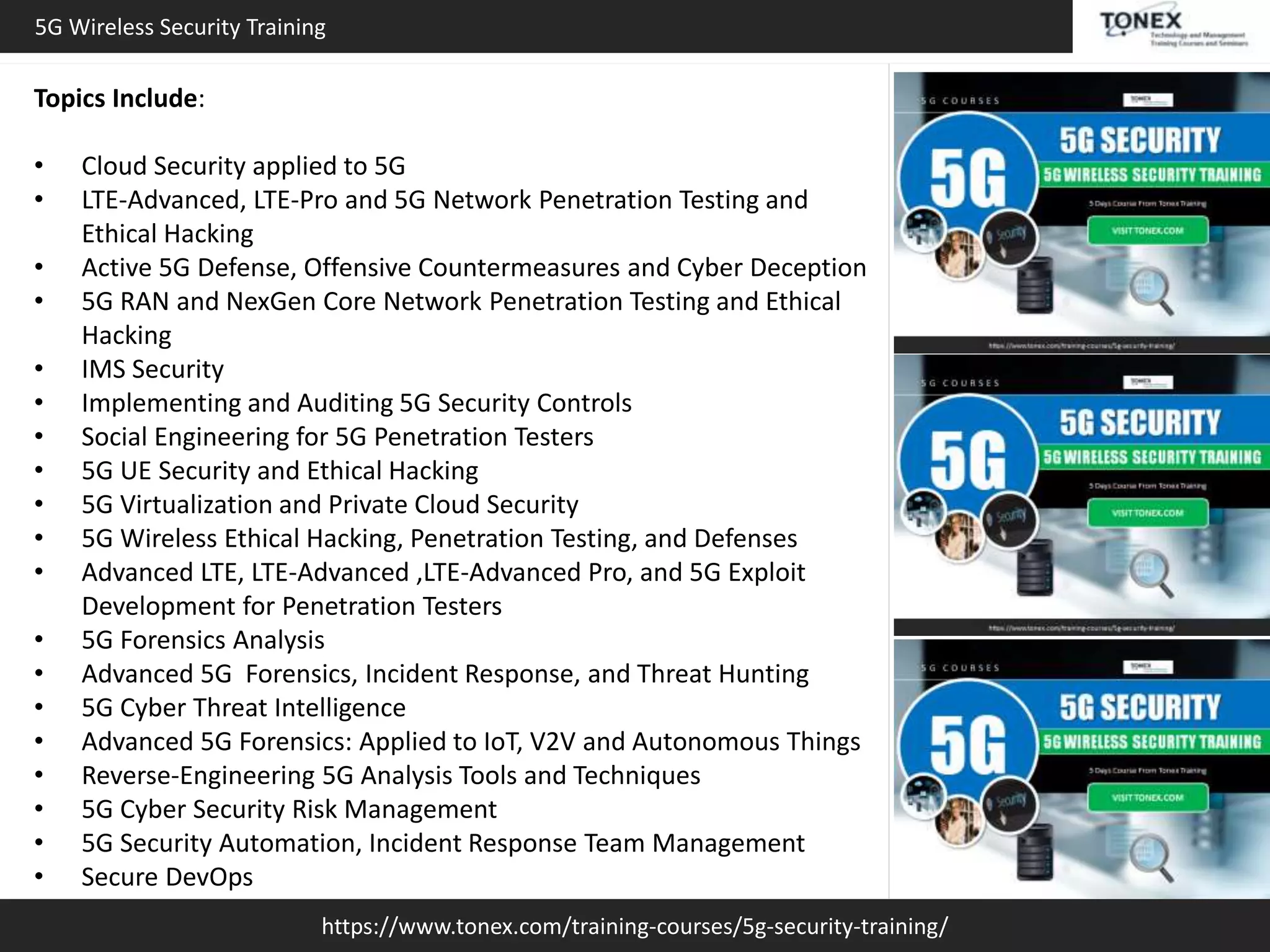 5g Wireless Security Training Tonex Training Pptx