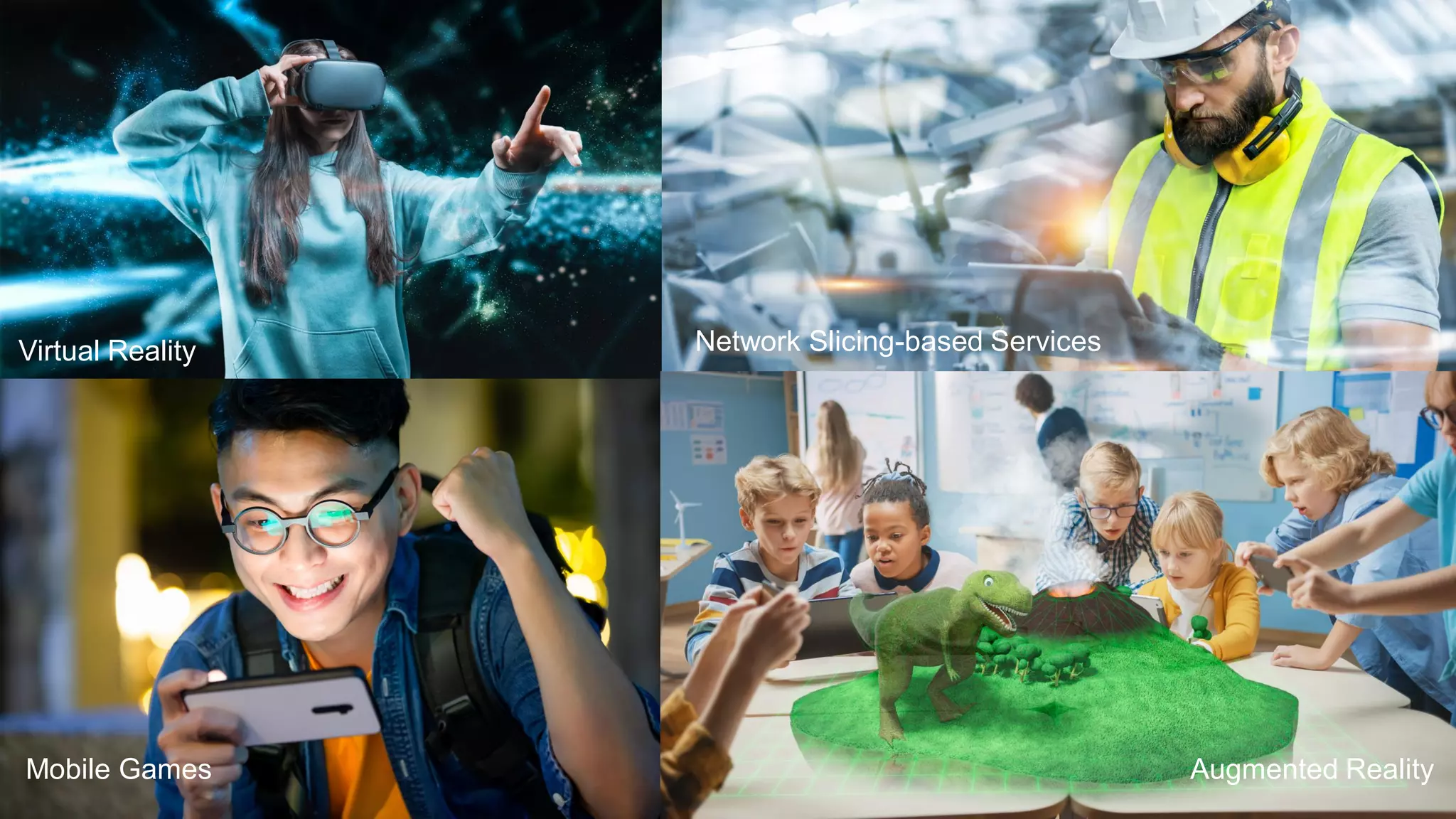 Virtual Reality
Mobile Games Augmented Reality
Network Slicing-based Services
 