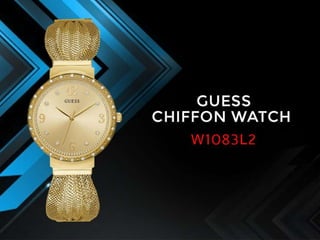guess chiffon watch