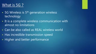 5G wireless technology | PPTX