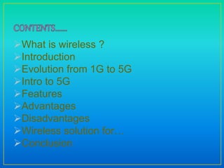 5 g wireless technology ppt | PPT