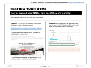 UTM Conventions Best Practices | PPTX