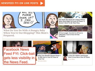 NEWSFEED FYI ON LINK POSTS 
 