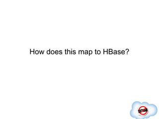How does this map to HBase?
 