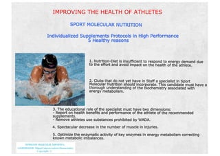 5 healthy reasons.sport molecular nutrition