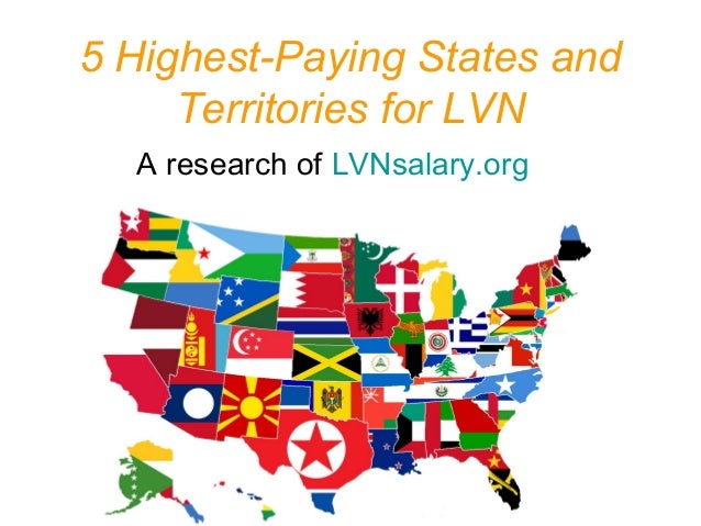 5 highest paying states and territories for lvn lvn hourly pay